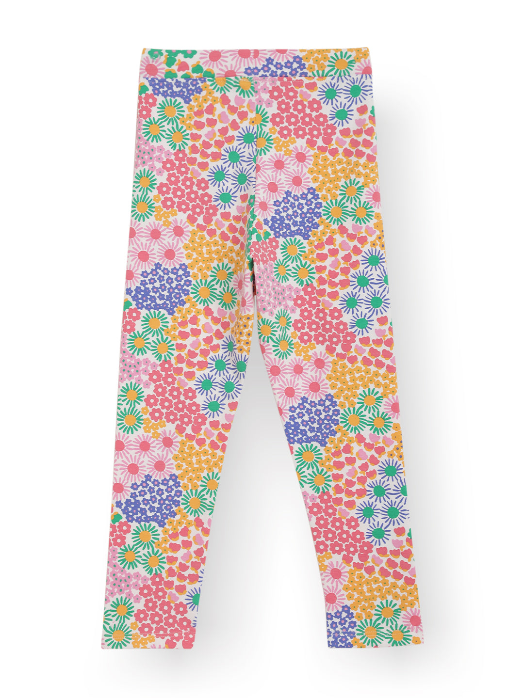 SUMMER FLOWERS GIRLS LEGGING - PINK