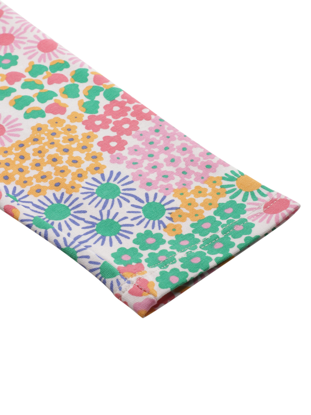 SUMMER FLOWERS GIRLS LEGGING - PINK