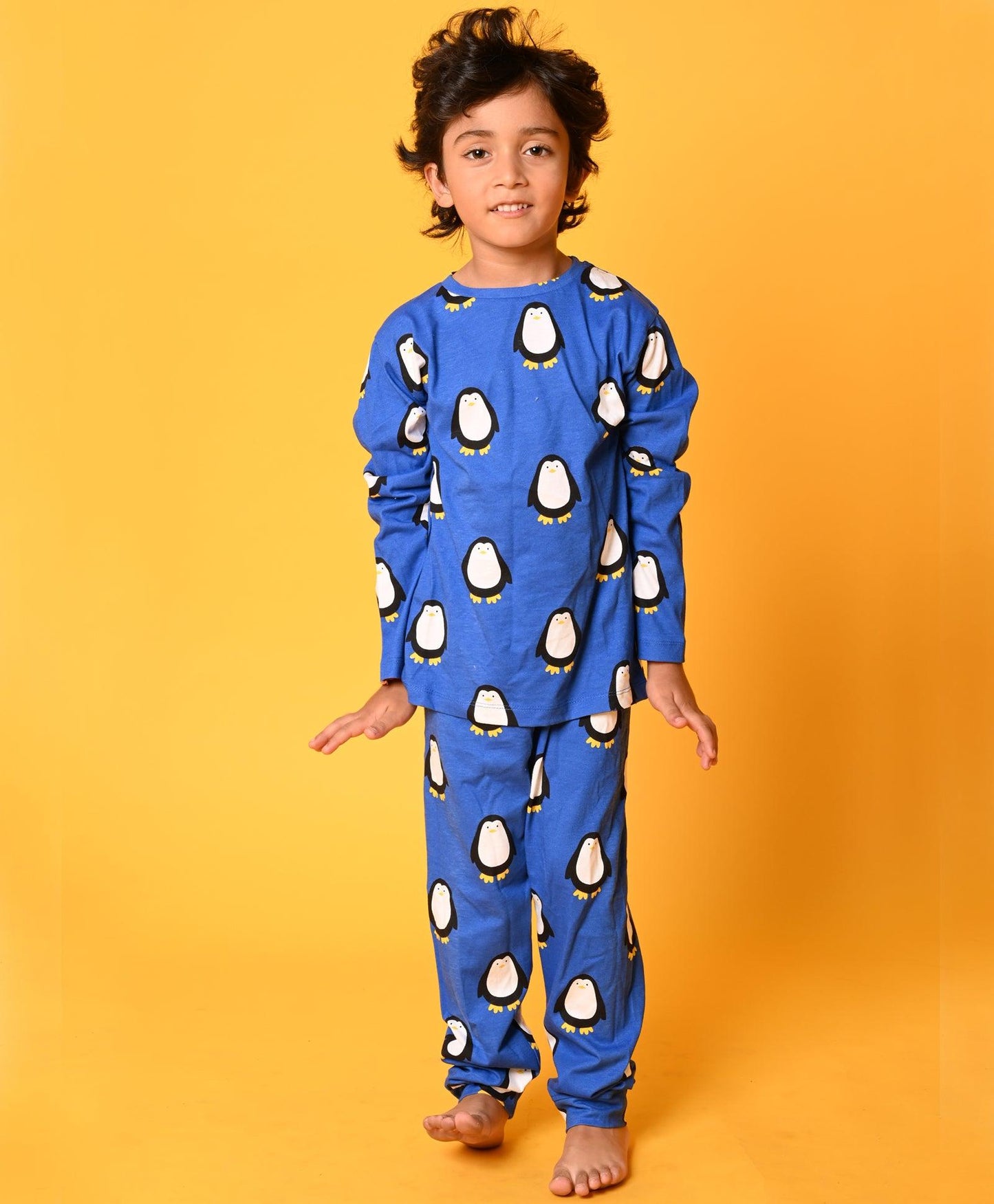 PENGUIN BOYS LONG SLEEVES PYJAMA SET - BLUE