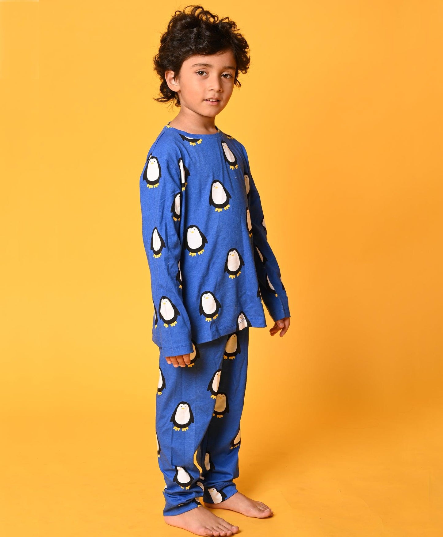 PENGUIN BOYS LONG SLEEVES PYJAMA SET - BLUE