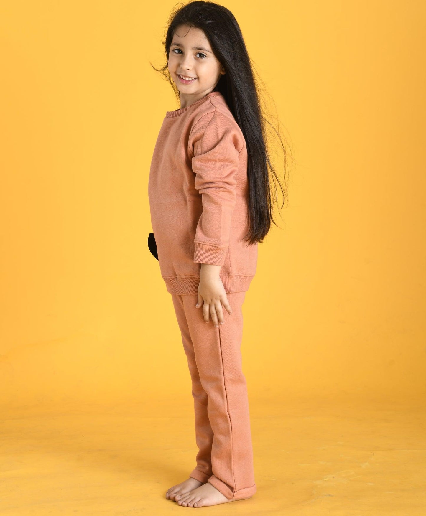 SAND BOW SWEATSHIRT JOGGER SET D (FLEECE)