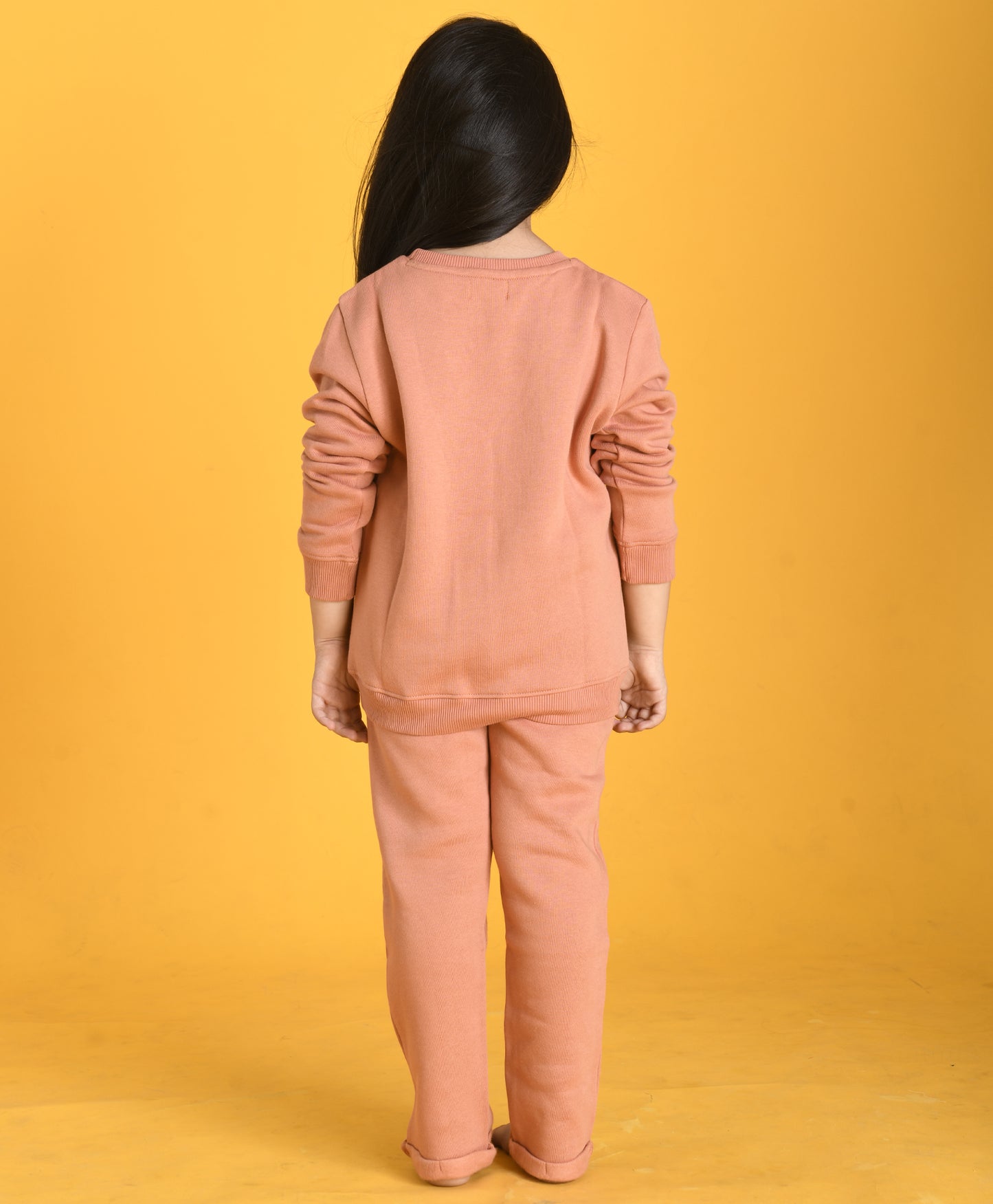 SAND BOW SWEATSHIRT JOGGER SET D (FLEECE)