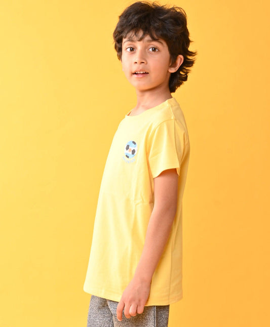 ARGENTINA YELLOW SHORT SLEEVES T-SHIRT - YELLOW