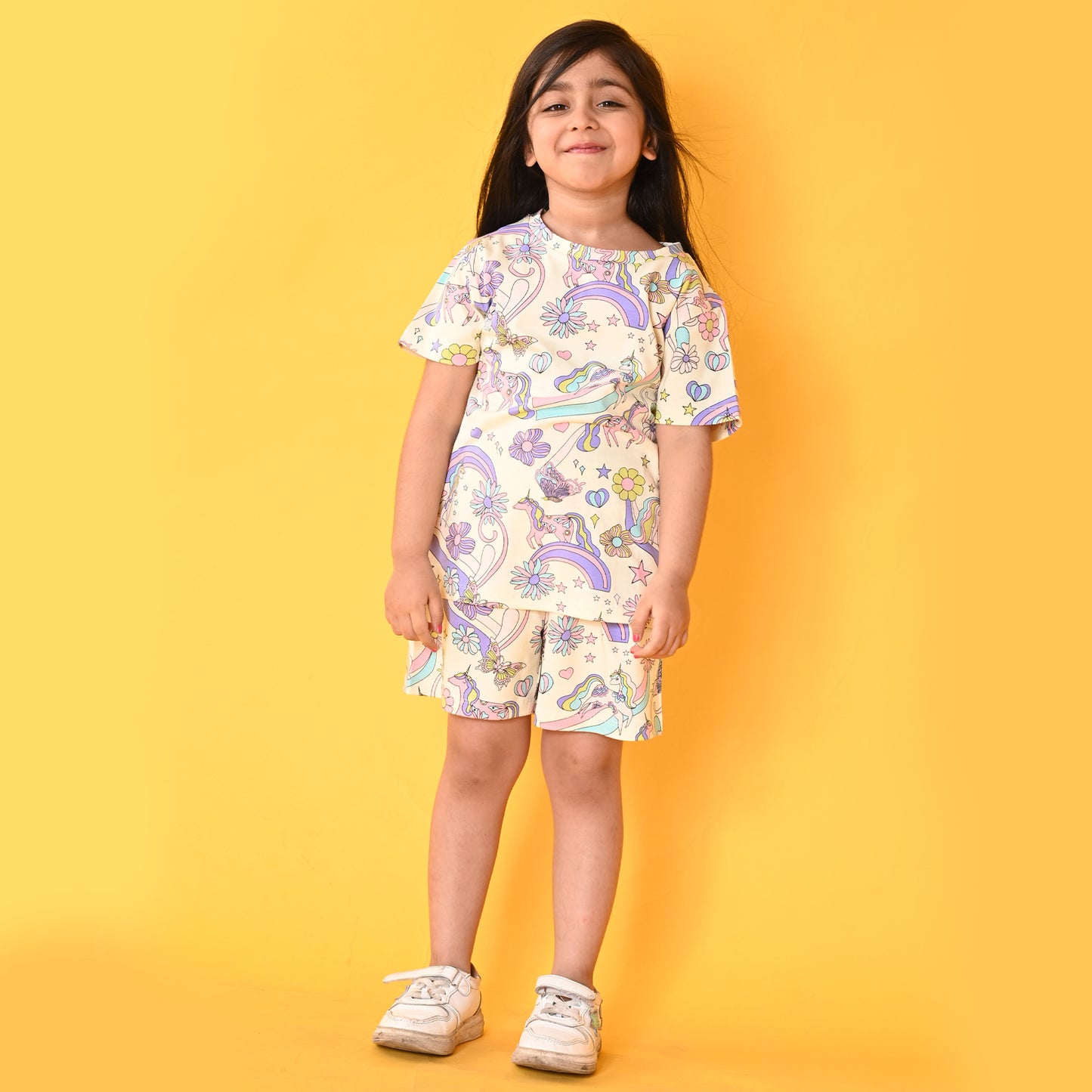 UNICORN BUTTERFLY SLEEPWEAR SHORTS SET