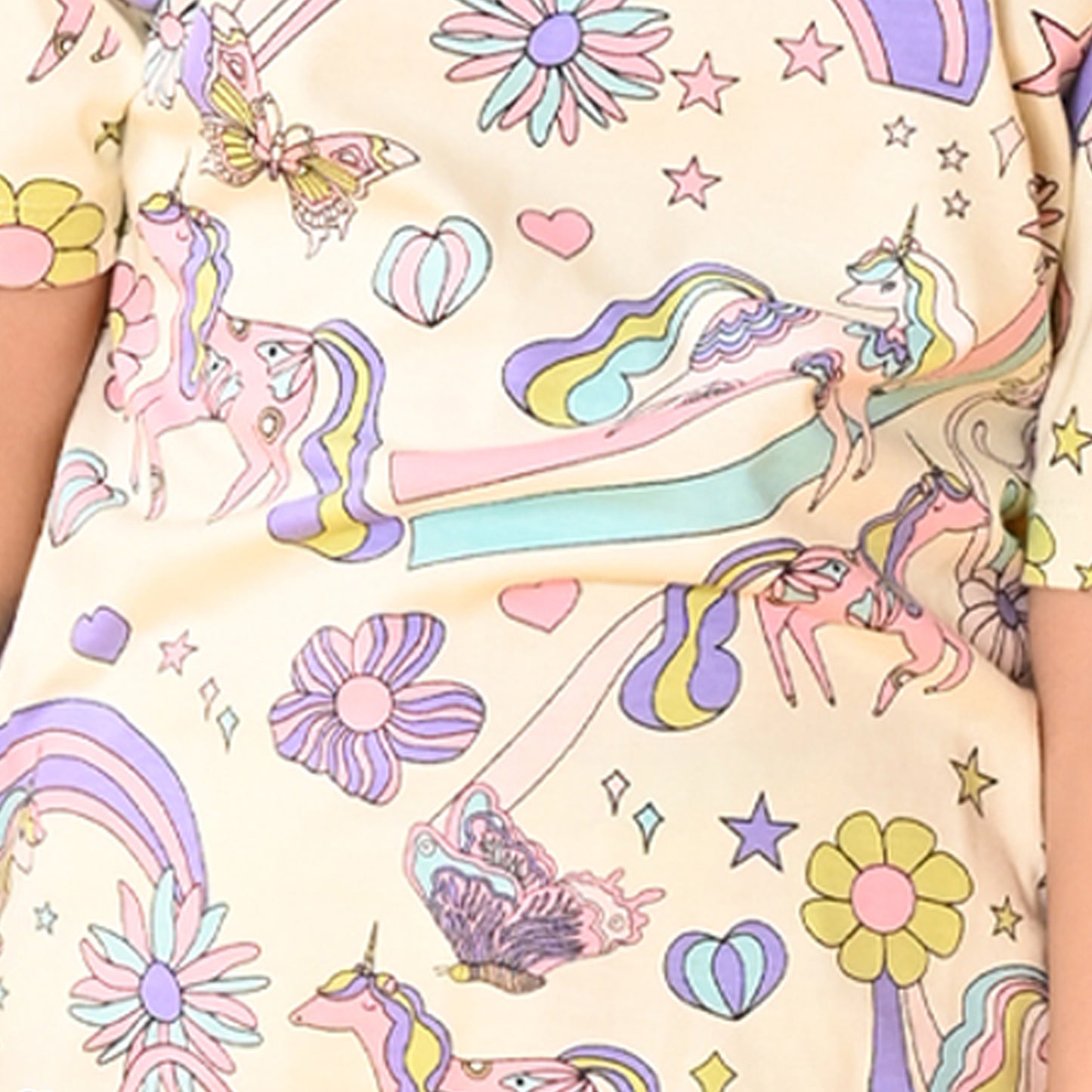 UNICORN BUTTERFLY SLEEPWEAR SHORTS SET