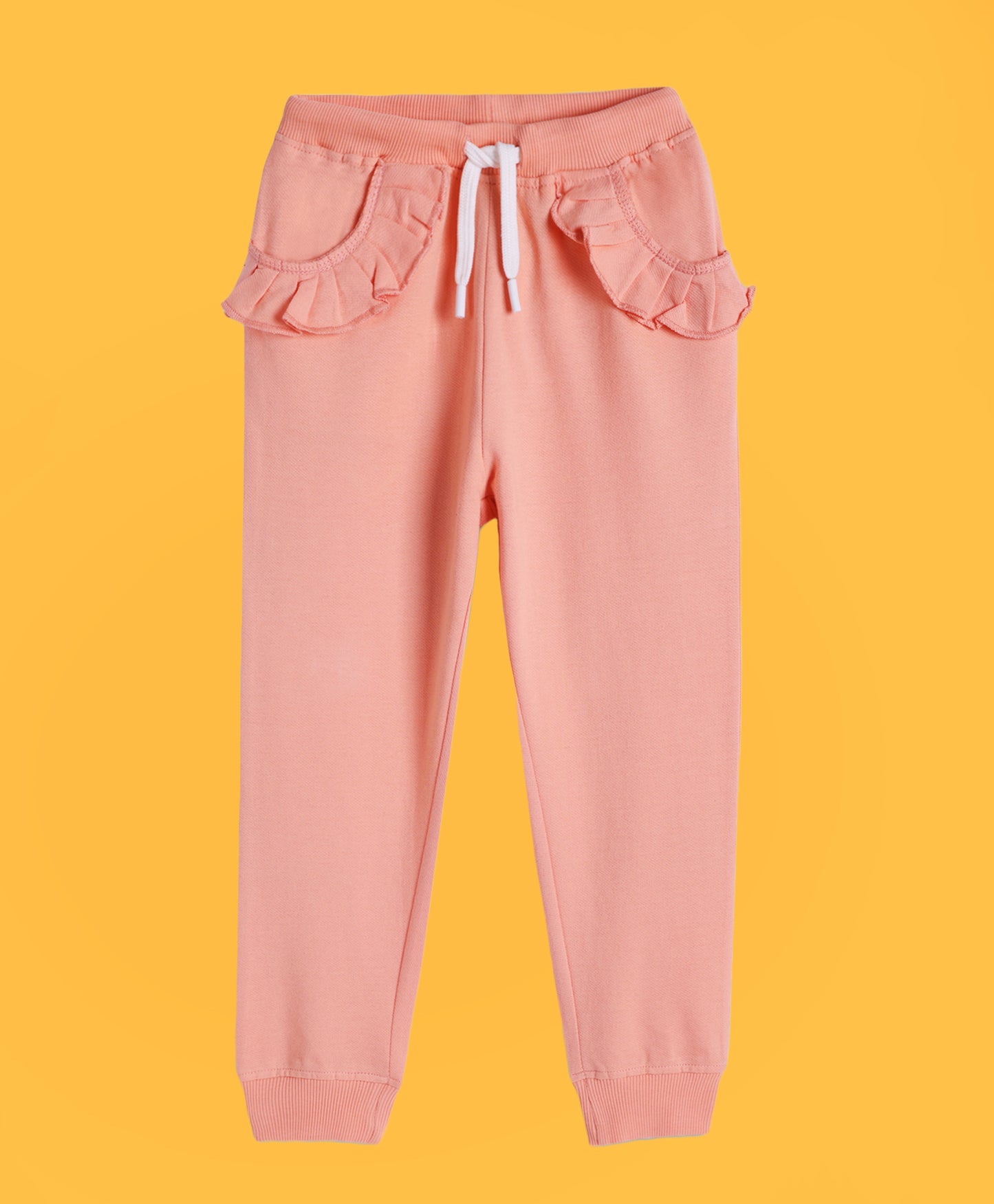 SUMMER BLACK TAPE AND PRETTY PEACH FRILL JOGGER (PACK OF 2)