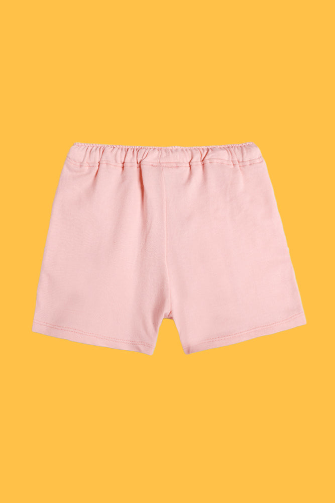 PINK FRILL AND BUTTERFLY WHITE SHORTS (PACK OF 2) - Anthrilo India