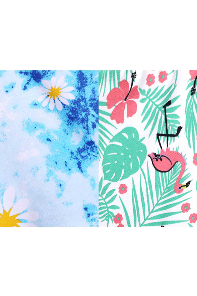 FLAMINGO PRINT AND FUN FLORAL SHORTS (PACK OF 2) - Anthrilo India