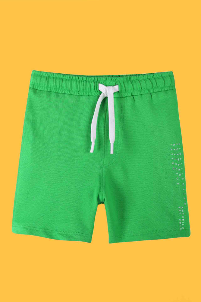 ECRU MELANGE AND SUMMER GREEN SHORTS (PACK OF 2) - Anthrilo India