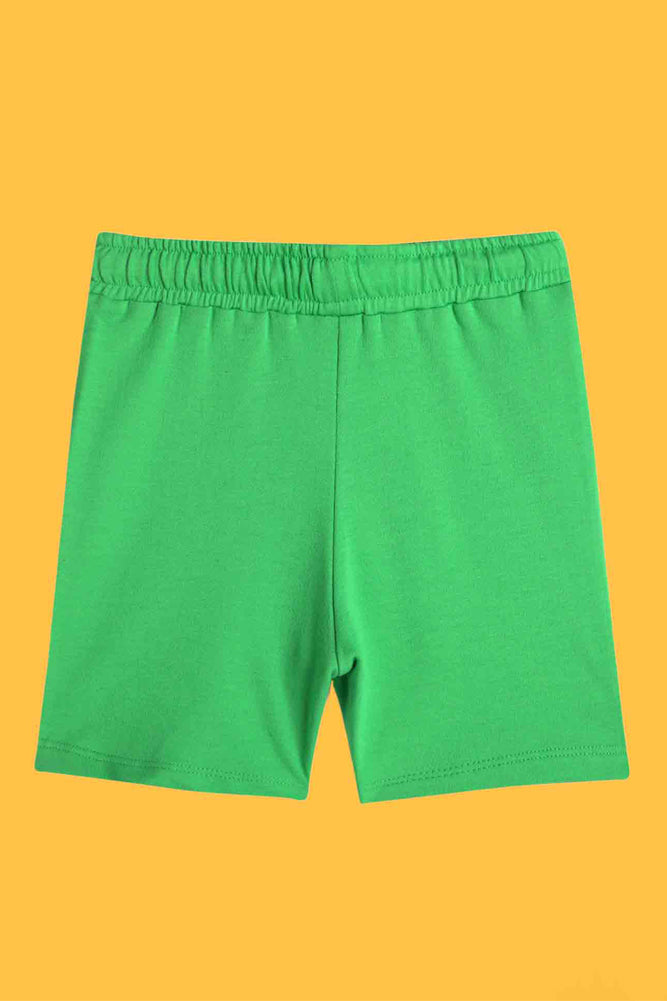 ECRU MELANGE AND SUMMER GREEN SHORTS (PACK OF 2) - Anthrilo India