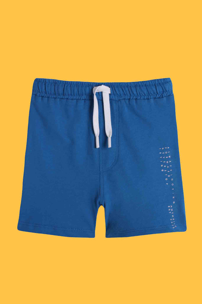 SUMMER BLUE AND PALM STRIPE SHORTS (PACK OF 2) - Anthrilo India