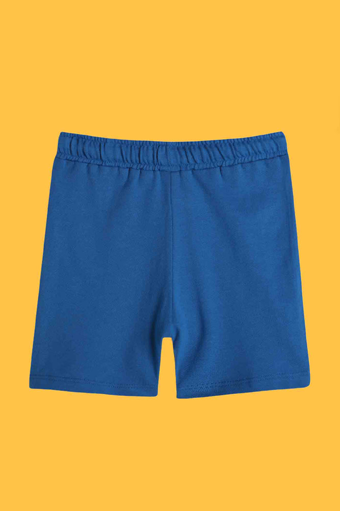SUMMER BLUE AND PALM STRIPE SHORTS (PACK OF 2) - Anthrilo India