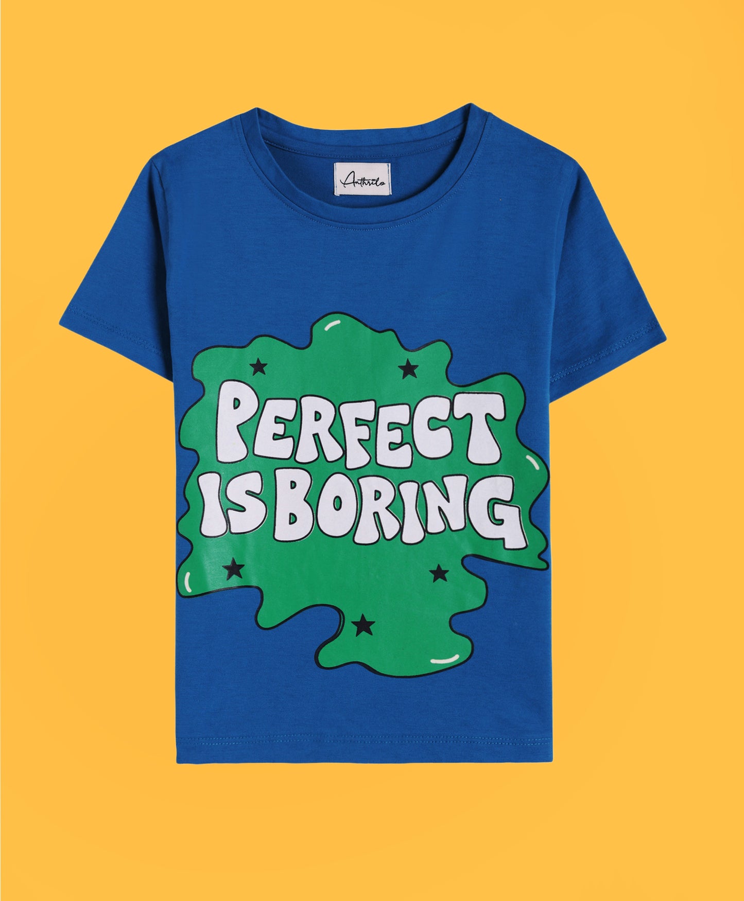 TIE DYE WHITE AND PERFECT IS BORING T-SHIRT (PACK OF 2)