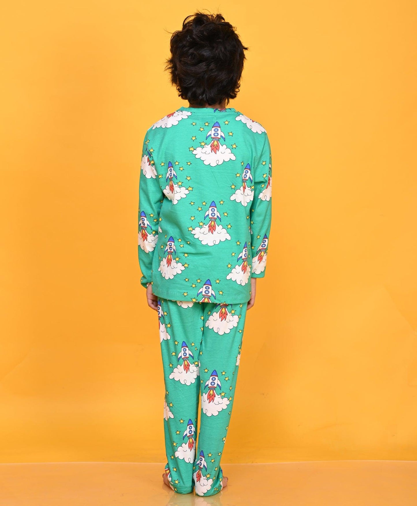 ROCKET BOYS LONG SLEEVE PYJAMA SET - GREEN