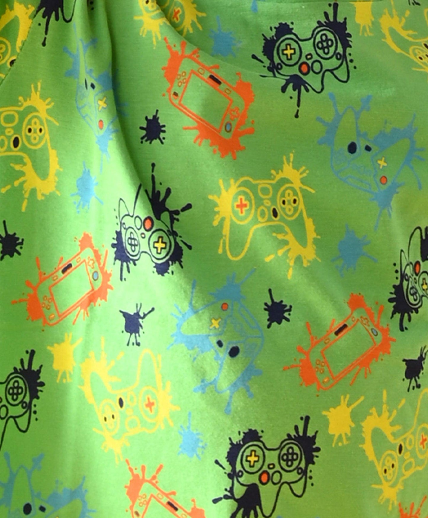 GAMER BOYS LONG SLEEVE PYJAMA SET - GREEN
