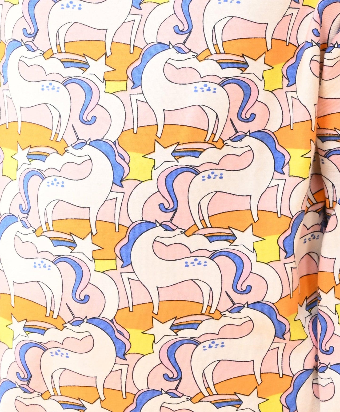 UNICORN RAINBOW LONG SLEEVE PYJAMA SET - WHITE