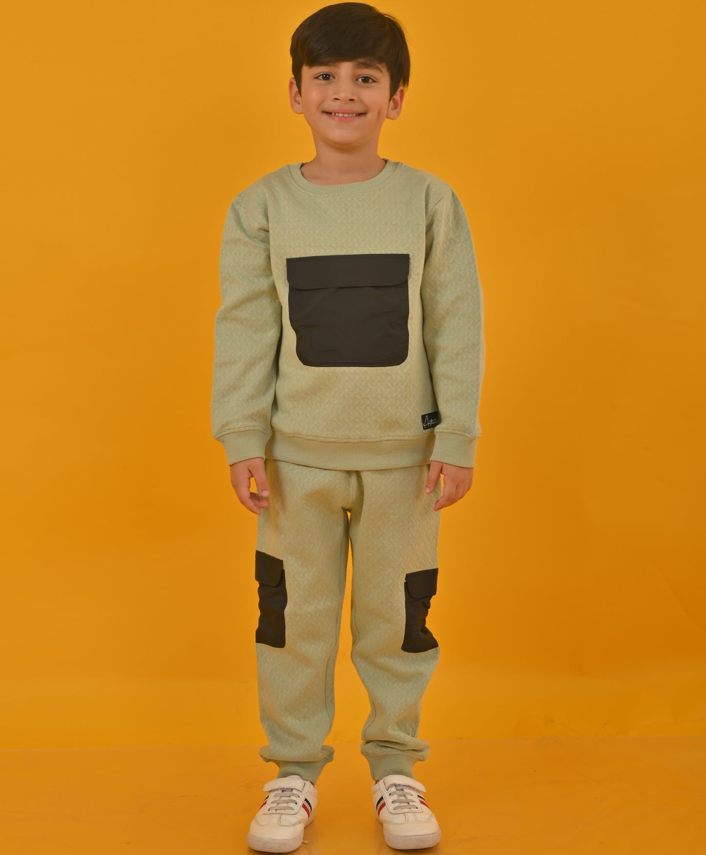 OLIVE QUILTED TAFFETA POCKET JOGGER - OLIVE