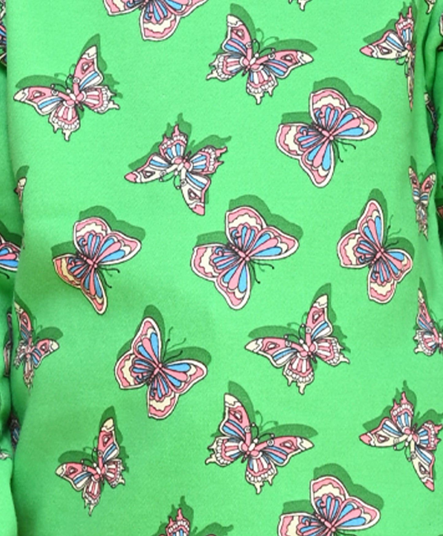 BUTTERFLY DARK GREEN FLEECE JOOGER - GREEN