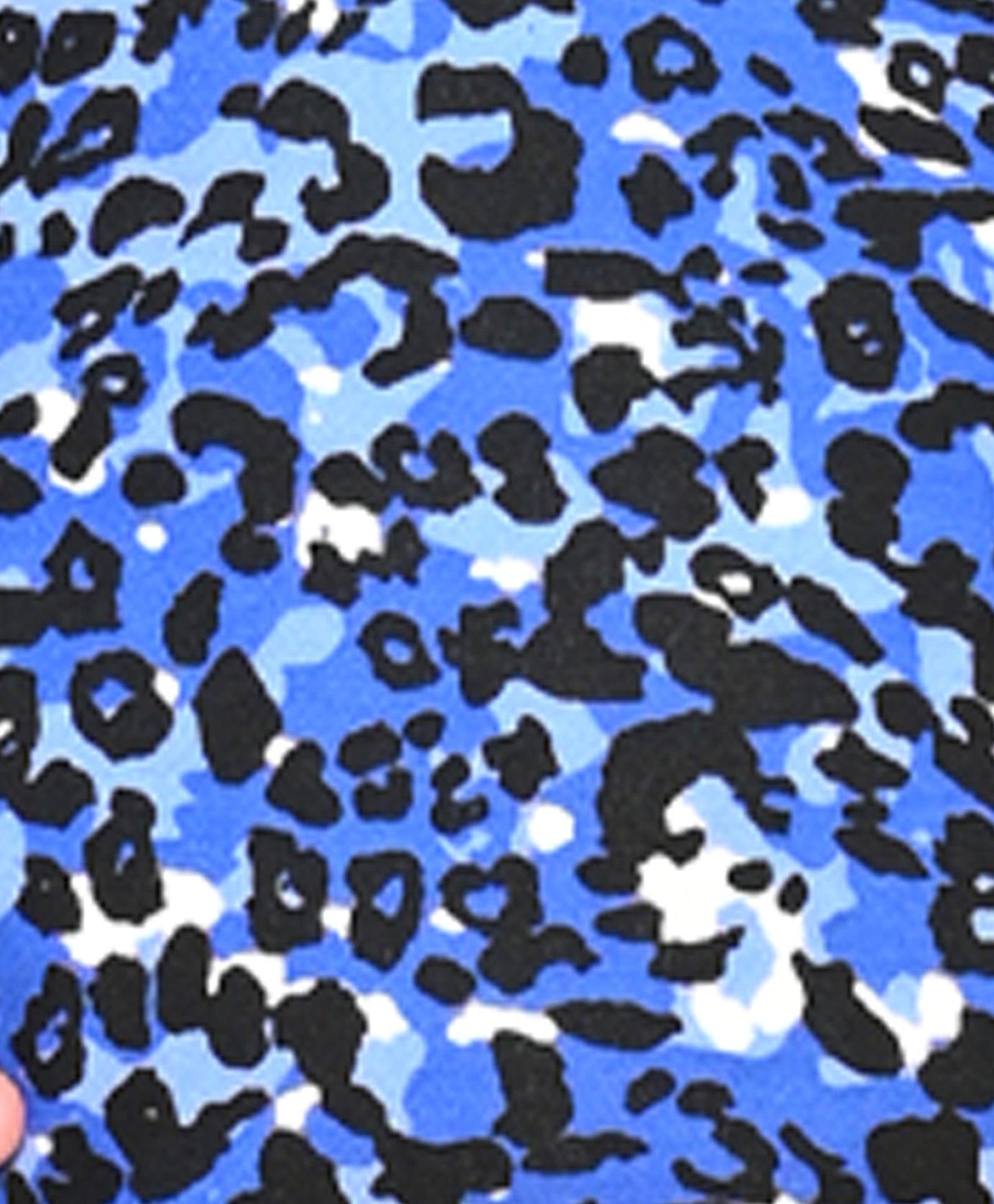 LEOPARD FLEECE GIRLS JOGGER - BLUE