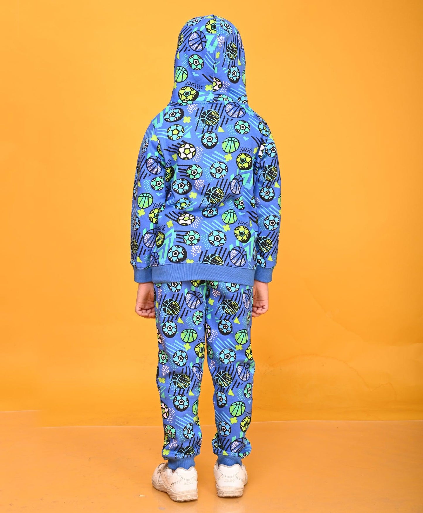 FOOTBALL NEW HOODIE JOGGER SET - BLUE