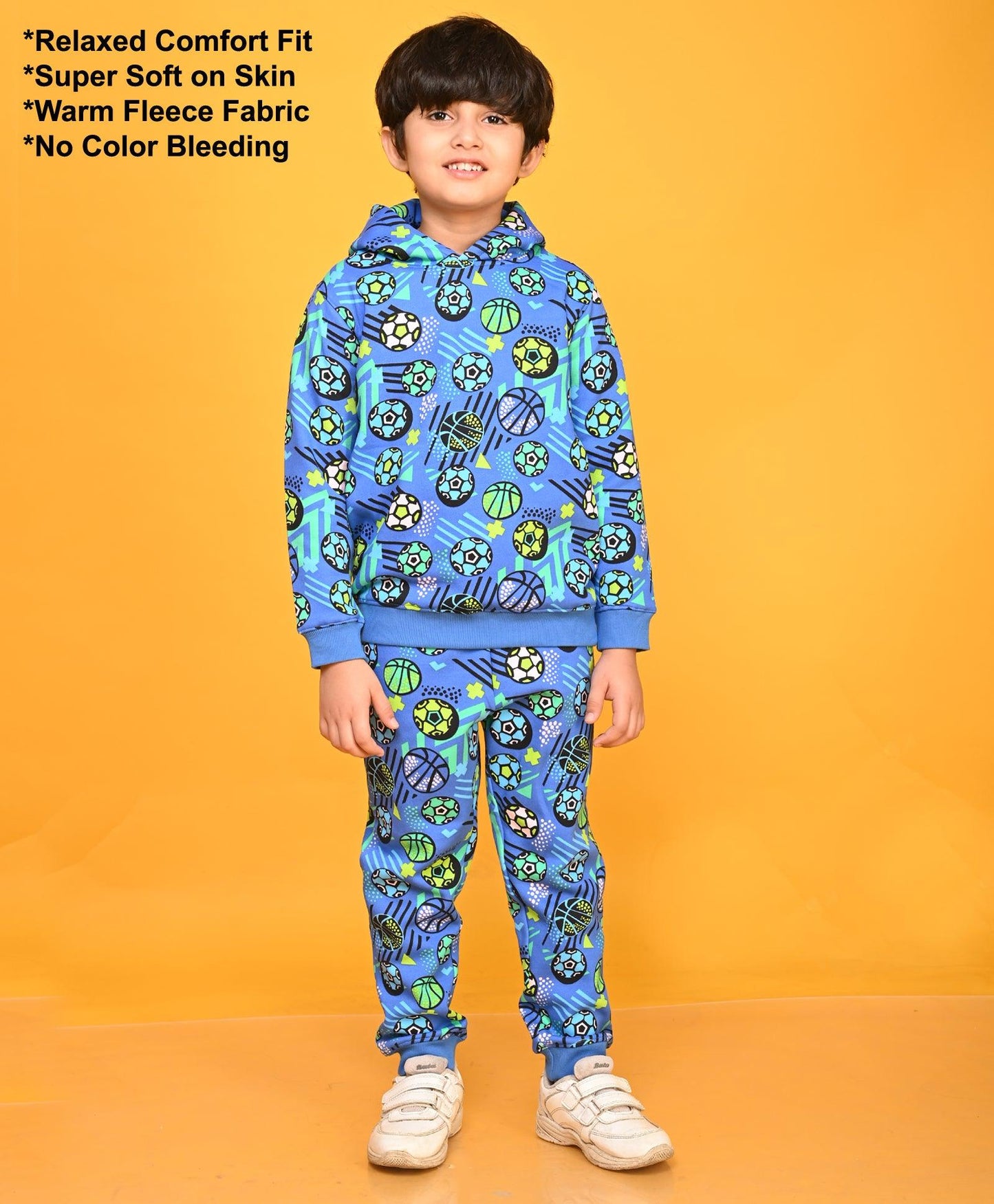 FOOTBALL NEW HOODIE JOGGER SET - BLUE