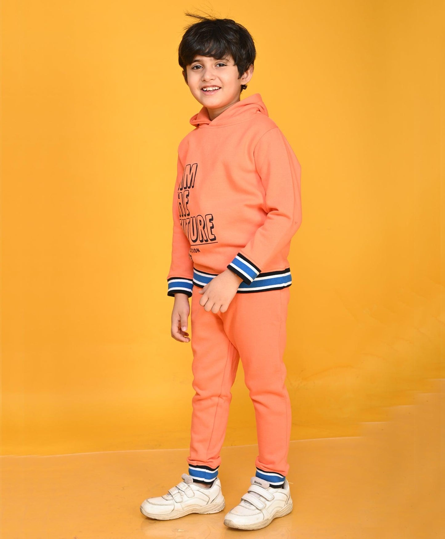I AM FUTURE BOYS HOODIE JOGGER SET - ORANGE
