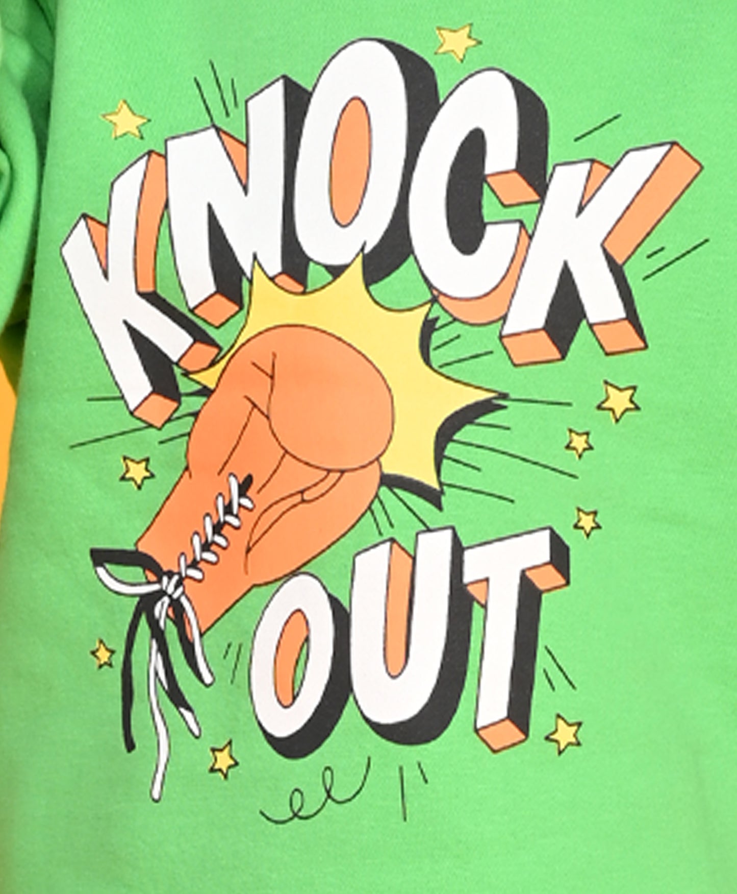 GREEN KNOCK OUT BOYS FLEECE SWEATSHIRT - GREEN