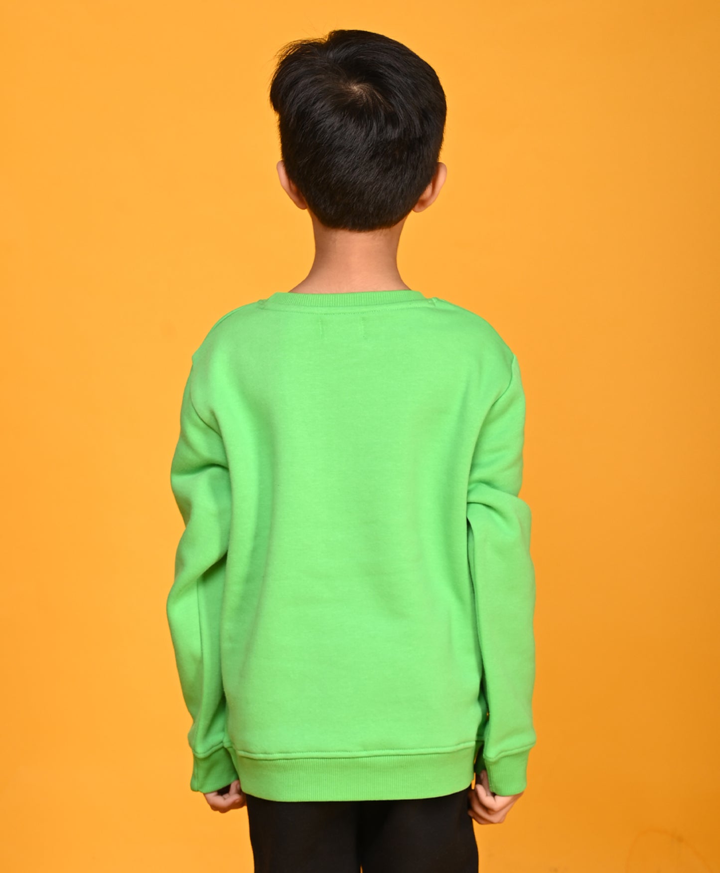 GREEN KNOCK OUT BOYS FLEECE SWEATSHIRT - GREEN