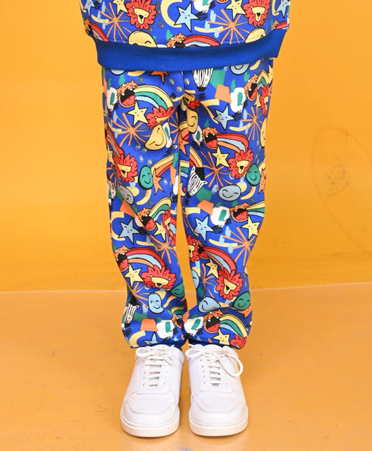 ANIMAL BOYS FLEECE JOGGER - BLUE - Anthrilo