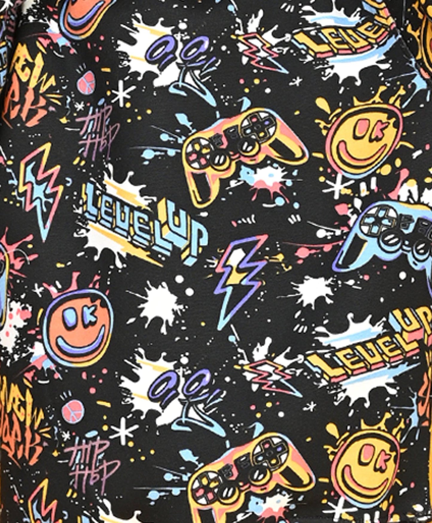 LEVEL UP BOYS FLEECE JOGGER - BLACK