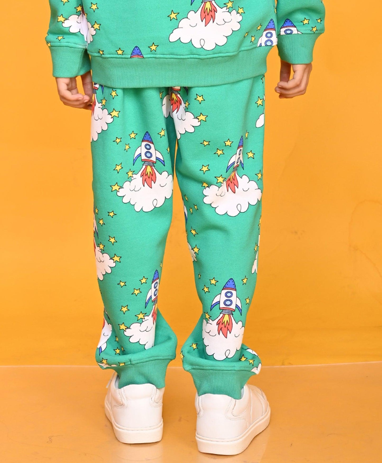 ROCKET GREEN BOYS FLEECE JOGGER - GREEN