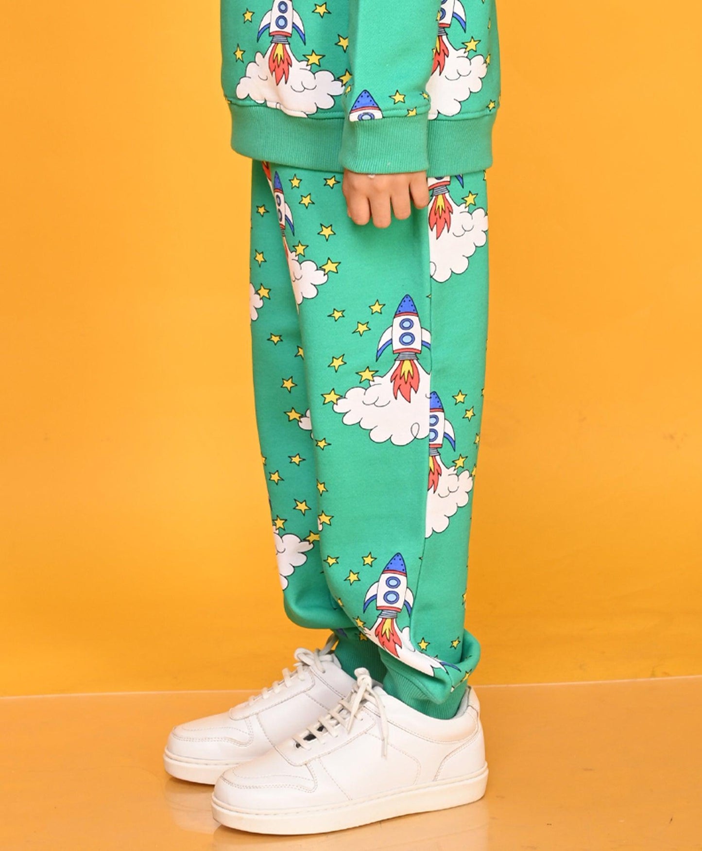 ROCKET GREEN BOYS FLEECE JOGGER - GREEN