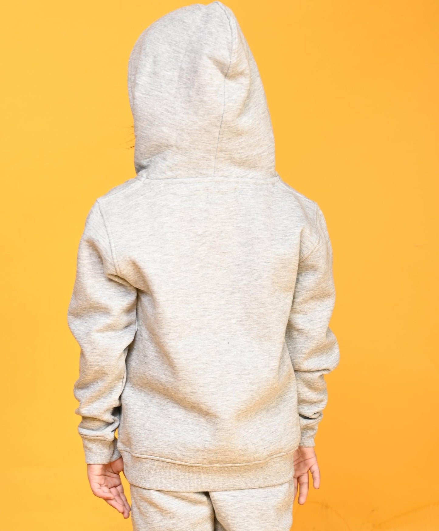 SPORTY COLLECTION GIRLS HOODIE JOGGER SET - GREY MELANGE