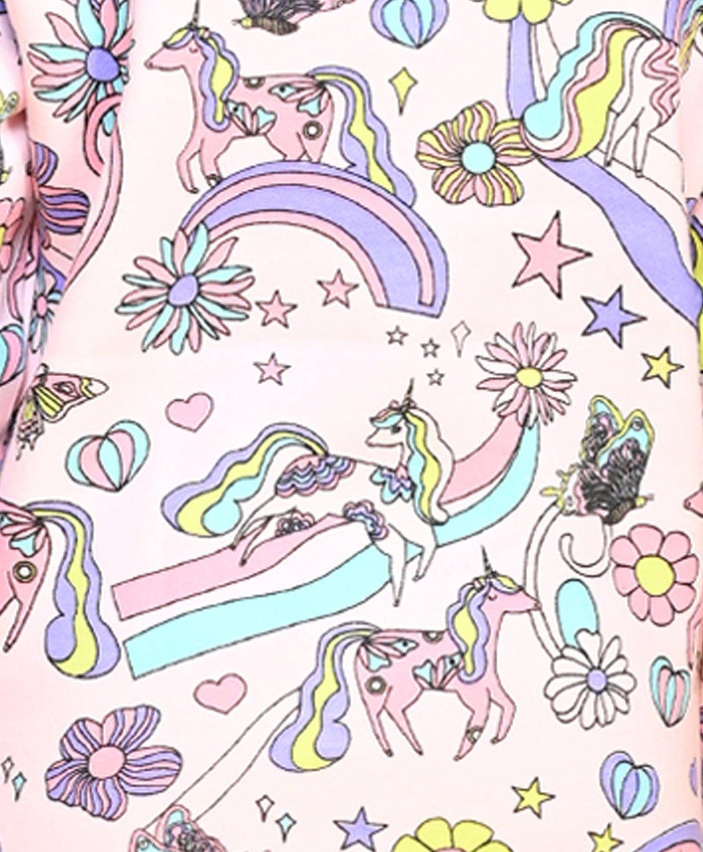 UNICORN BUTTERFLY GIRLS FLEECE JOGGER - PINK - Anthrilo