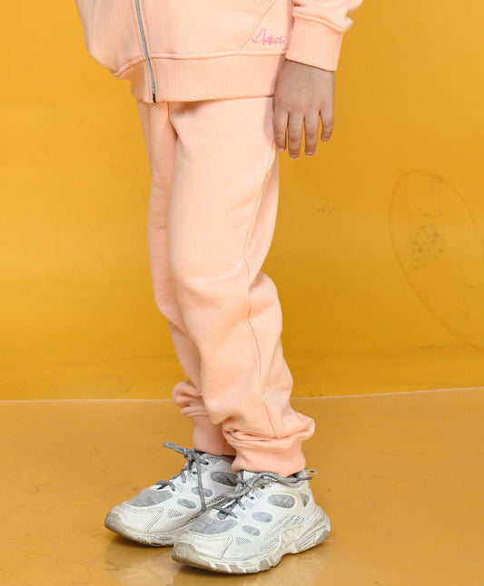 PINEAPPLE PEACH GIRLS FLEECE JOGGER - PEACH - Anthrilo