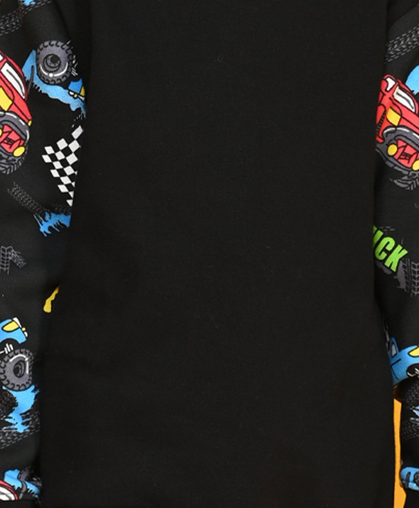 TRUCK BLACK COLOR BLOCK BOYS FLEECE JOGGER - BLACK - Anthrilo