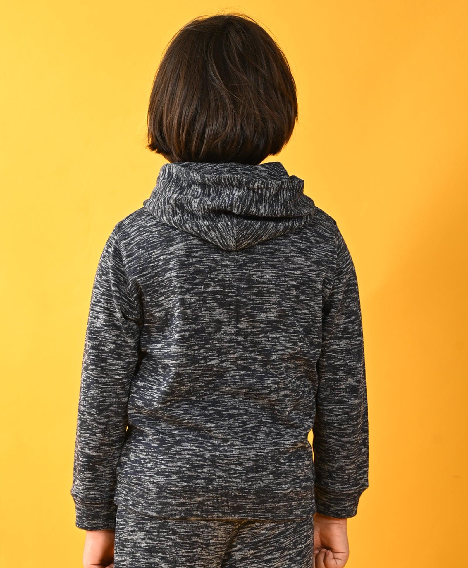 BLUE SPACE DYED BOYS HOODIE - BLUE - Anthrilo