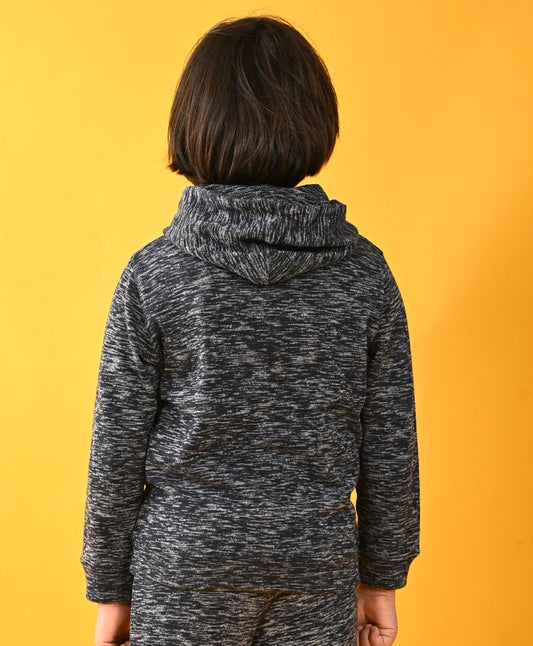 BLUE SPACE DYED BOYS HOODIE - BLUE - Anthrilo