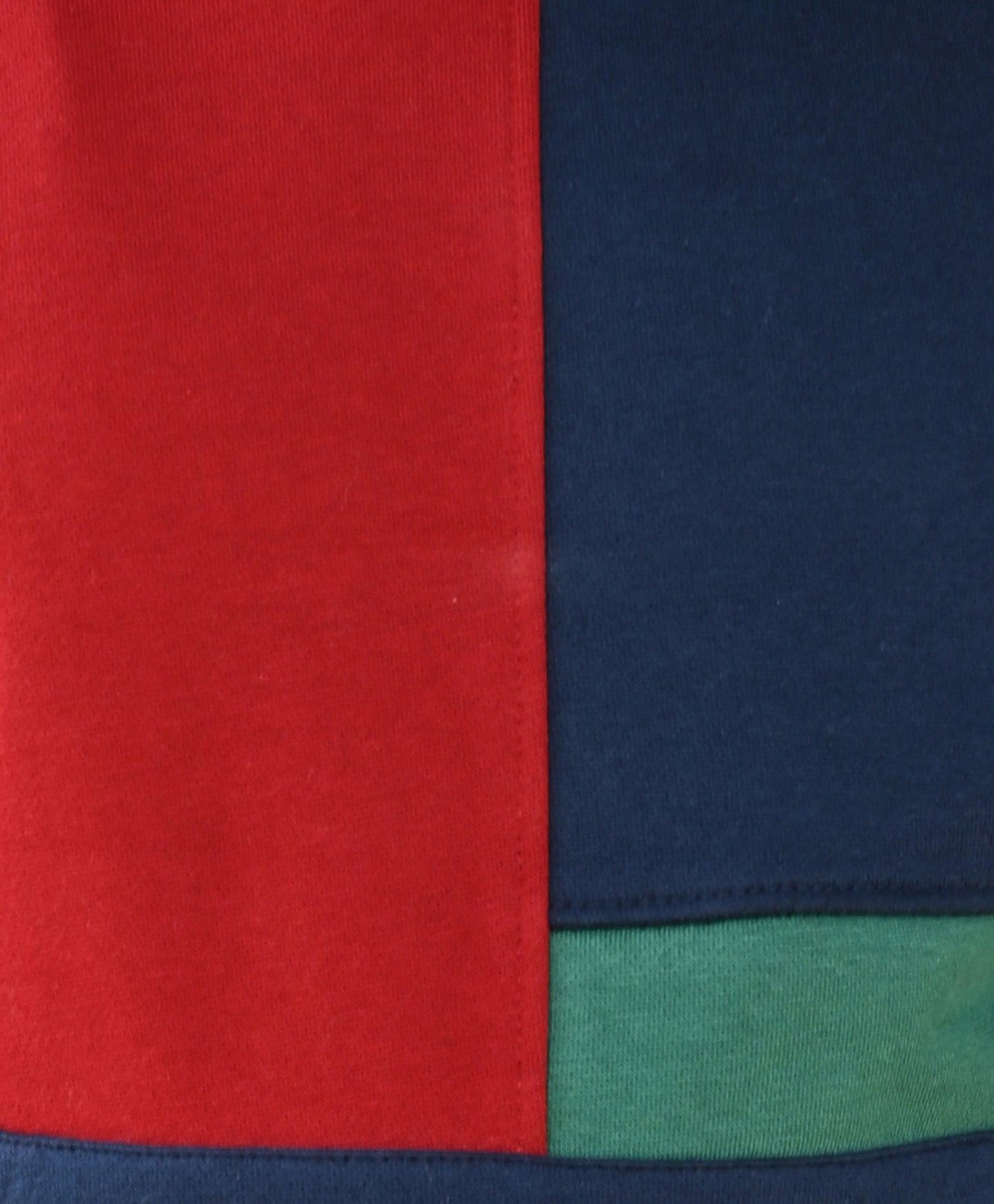 NAVY GREEN COLOR BLOCK FLEECE JOGGER - NAVY - Anthrilo