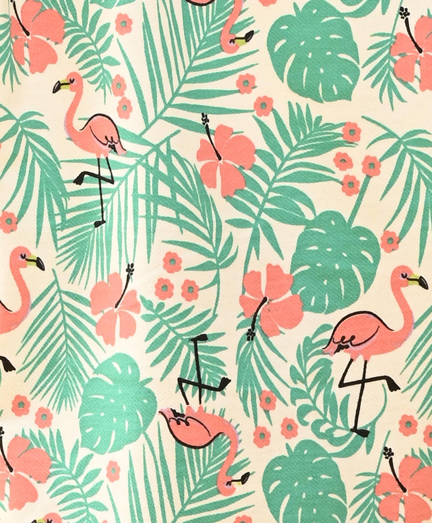 FLAMINGO PALM GIRLS TERRY SWEATSHIRT - PINK - Anthrilo