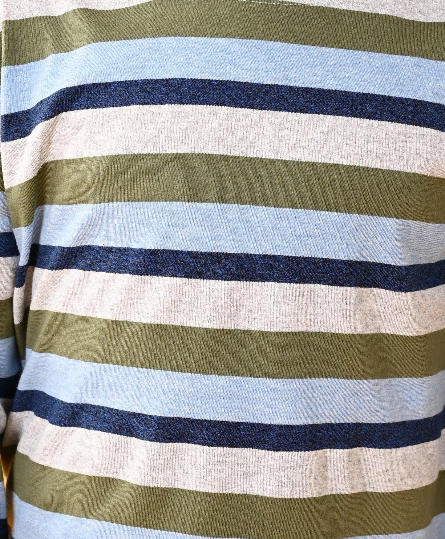 GREY NAVY SKY MELANGE GREEN STRIPED LONG SLEEVES BOYS PYJAMA SET - Anthrilo