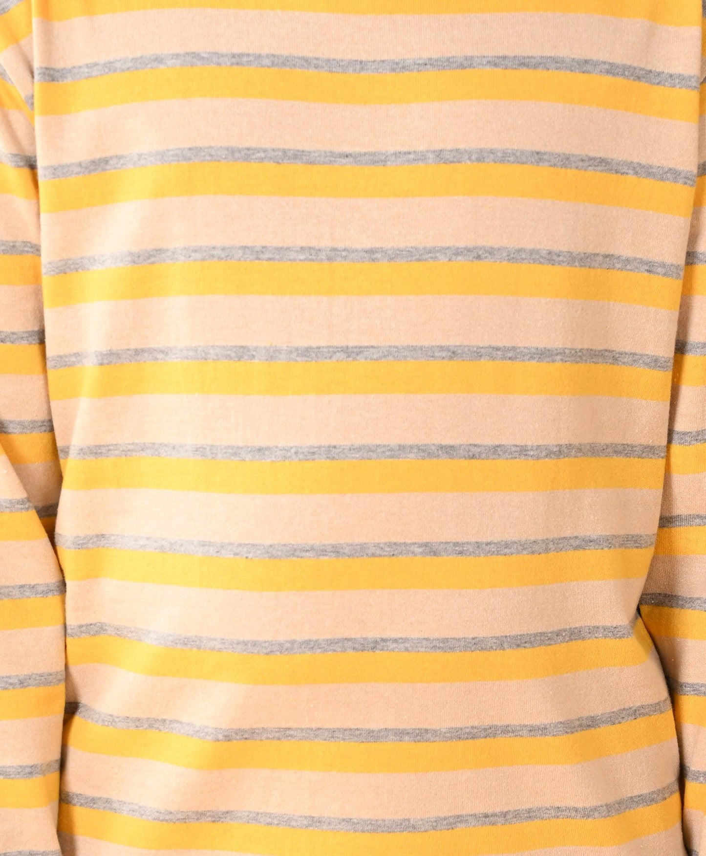 YELLOW GREY BEIGE STRIPED LONG SLEEVES BOYS PYJAMA SET