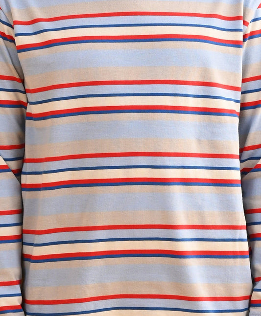 SKY RED ROYAL STRIPED LONG SLEEVES BOYS PYJAMA SET - Anthrilo