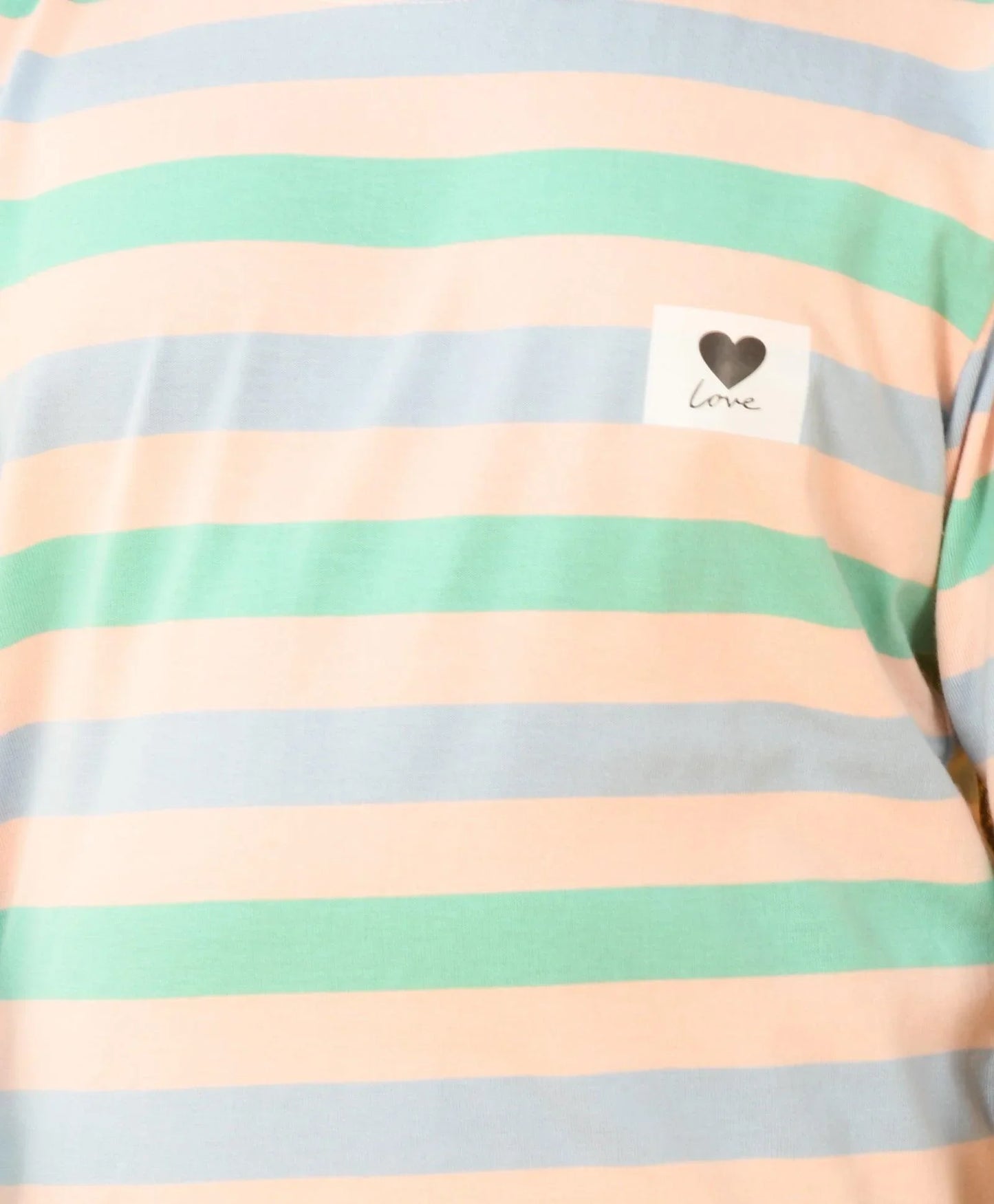 PINK SKY AQUA STRIPED LONG SLEEVES GIRLS PYJAMA SET - Anthrilo