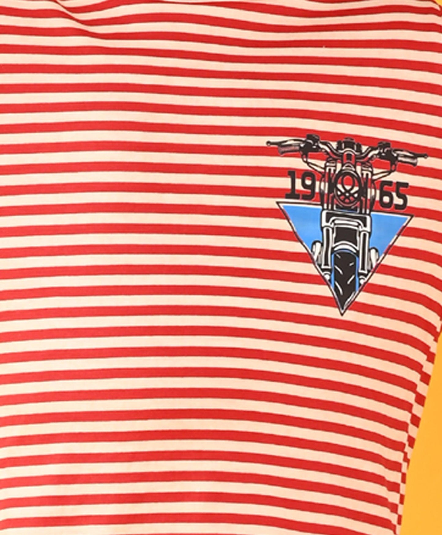 RED WHITE STRIPE BOYS LONG SLEEVE PYJAMA SET - RED/WHITE