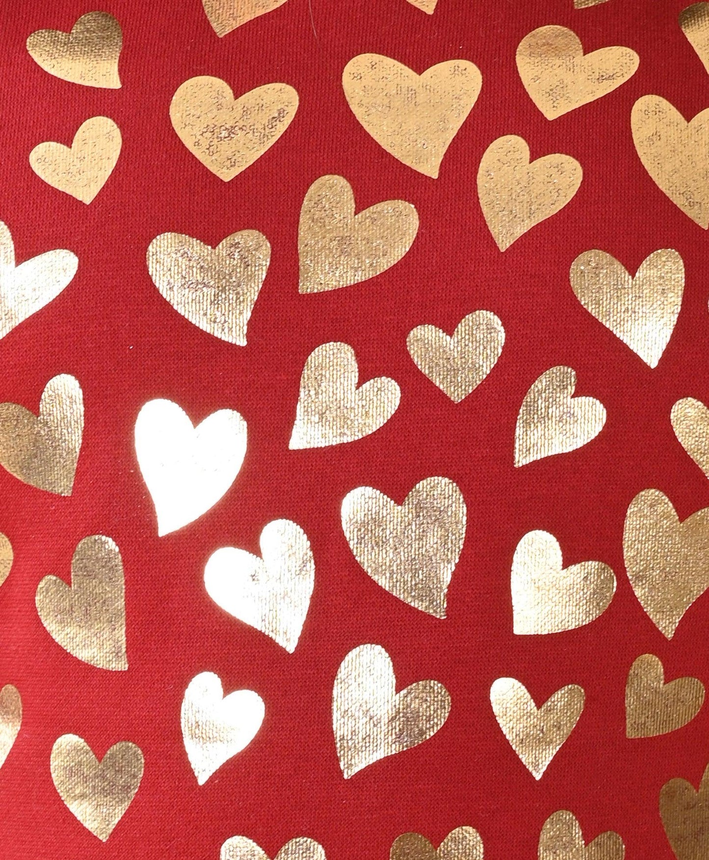 HEART FOIL GIRLS FLEECE SWEATSHIRT - MEHROON
