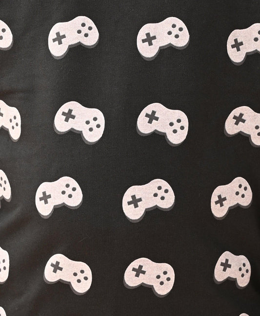 GAME CONTROL BLACK TERRY BOYS SWEATSHIRT - BLACK - Anthrilo