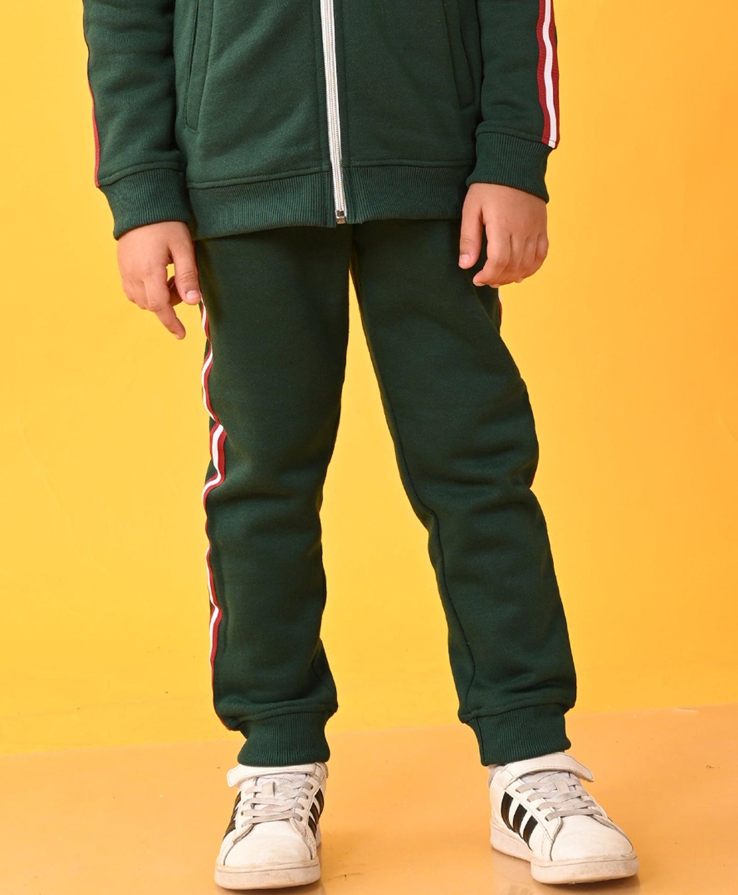 GREEN SIDE TAPE FLEECE BOYS JOGGER - GREEN
