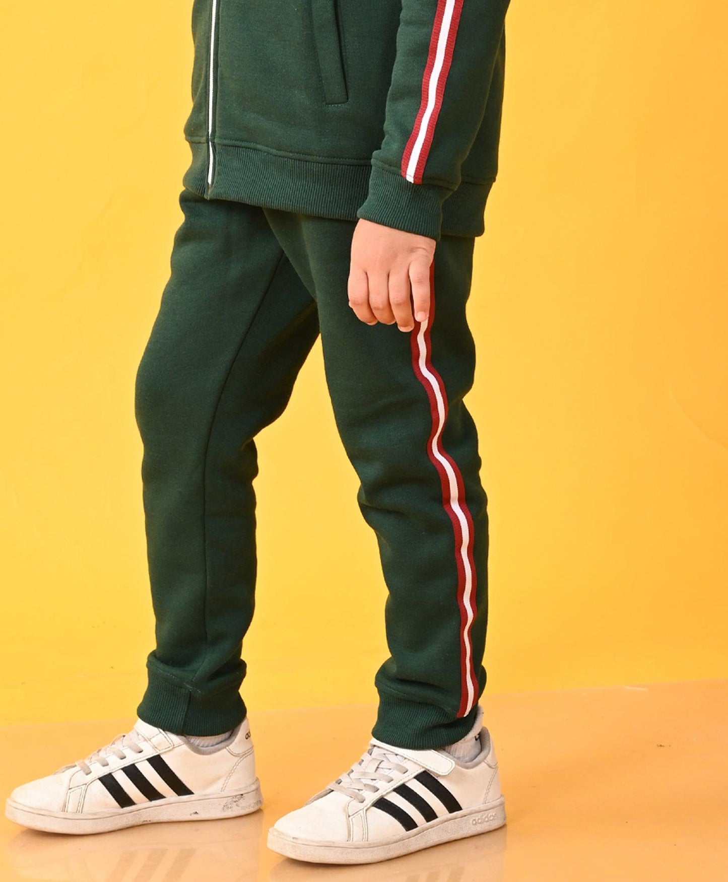 GREEN SIDE TAPE FLEECE BOYS JOGGER - GREEN