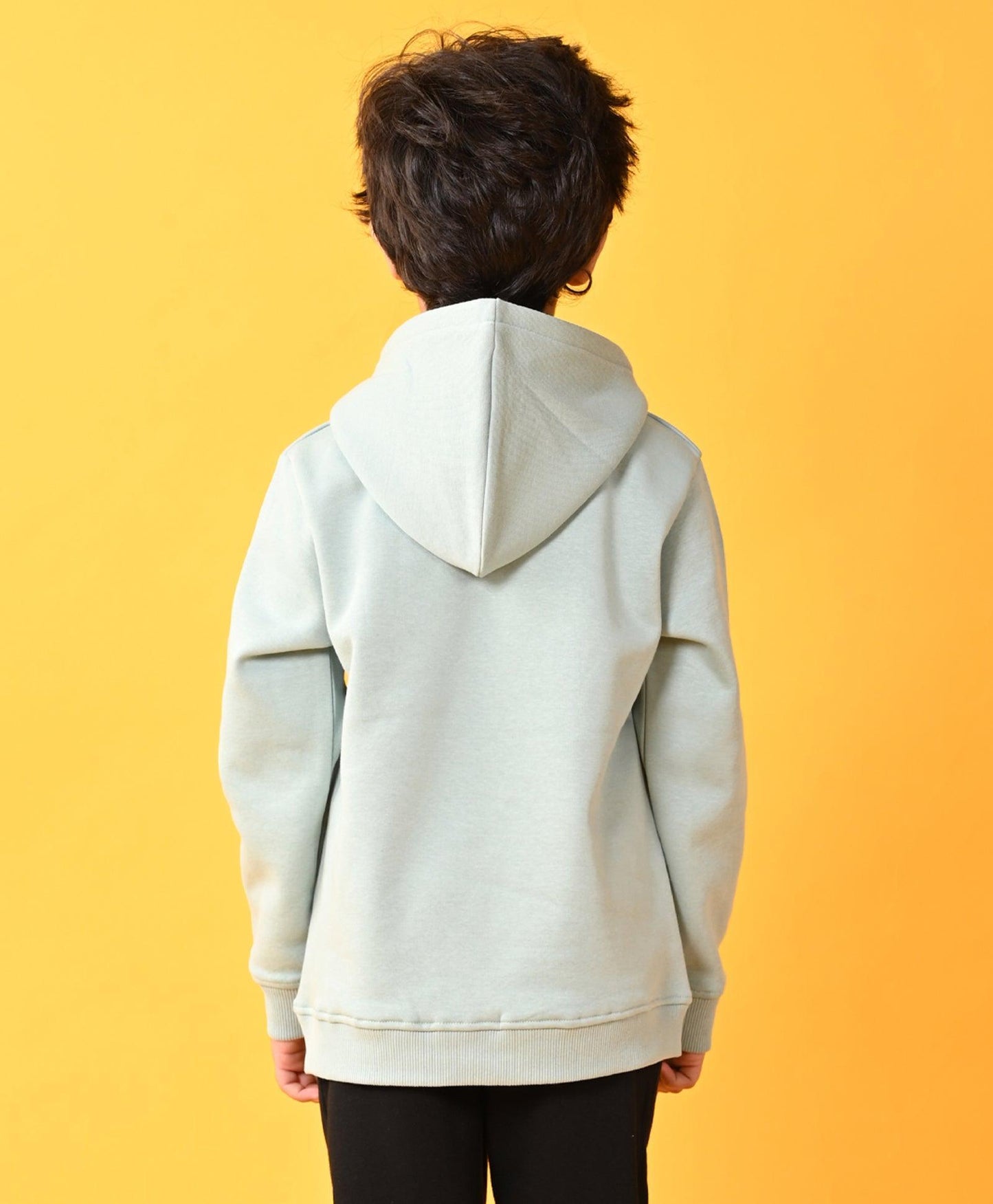 OIL GREEN SUN ADVENTURE FLEECE HOODIE - OIL GREEN - Anthrilo